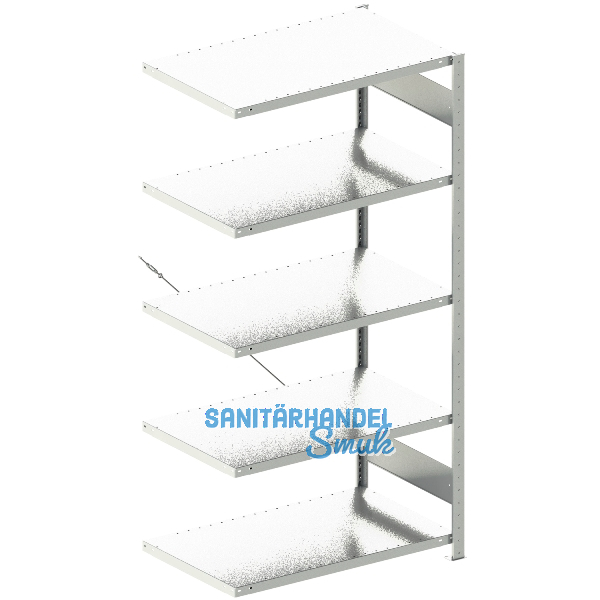 META Steck-Anbauregal 2000 x 1000 x 600 mm 5 Fachb�den 150 kg