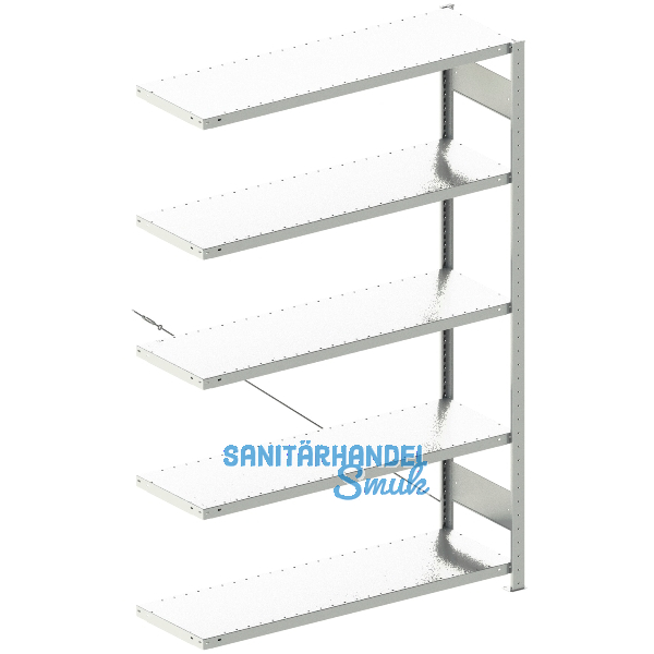 META Steck-Anbauregal 2000 x 1300 x 400 mm 5 Fachb�den 230 kg