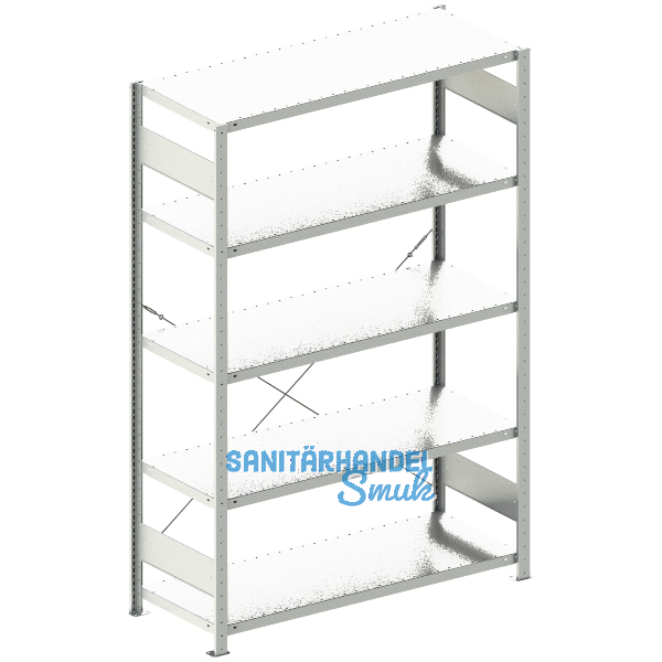 META Steck-Grundregal 2000 x 1300 x 500 mm 5 Fachb�den 230 kg