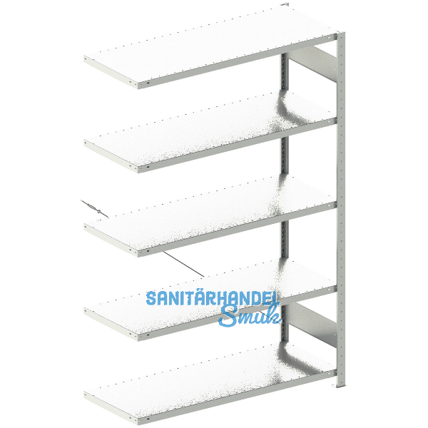 META Steck-Anbauregal 2000 x 1300 x 500 mm 5 Fachb�den 230 kg