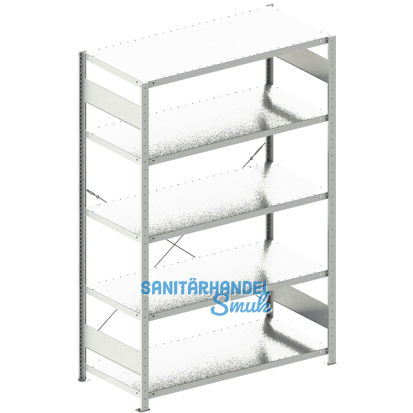 META Steck-Grundregal 2000 x 1300 x 600 mm 5 Fachb�den 230 kg