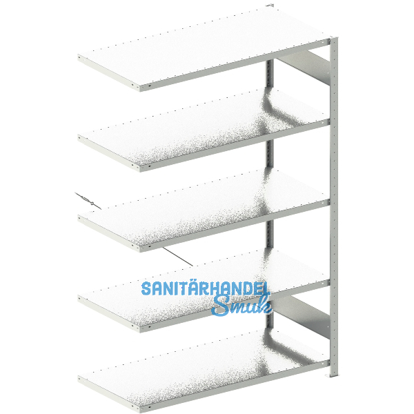 META Steck-Anbauregal 2000 x 1300 x 600 mm 5 Fachb�den 230 kg