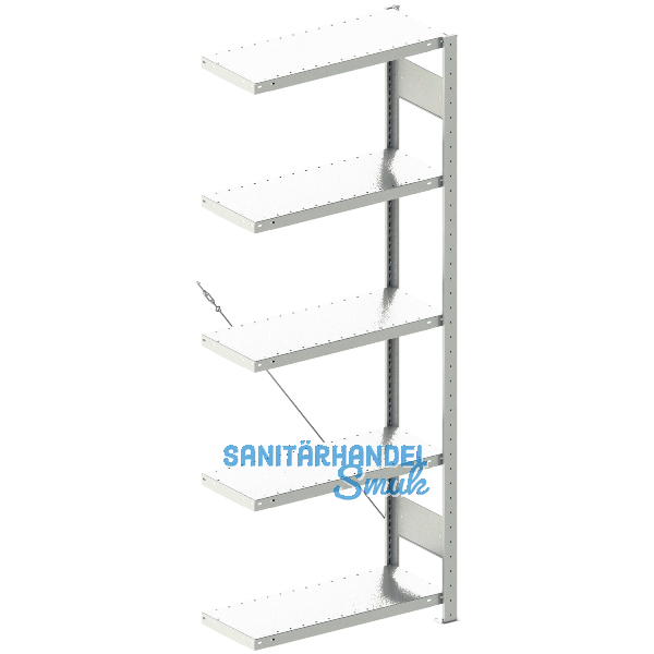 META Steck-Anbauregal 2000 x 750 x 300 mm 5 Fachb�den 100 kg