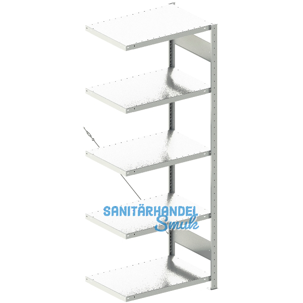 META Steck-Anbauregal 2000 x 750 x 500 mm 5 Fachb�den 100 kg