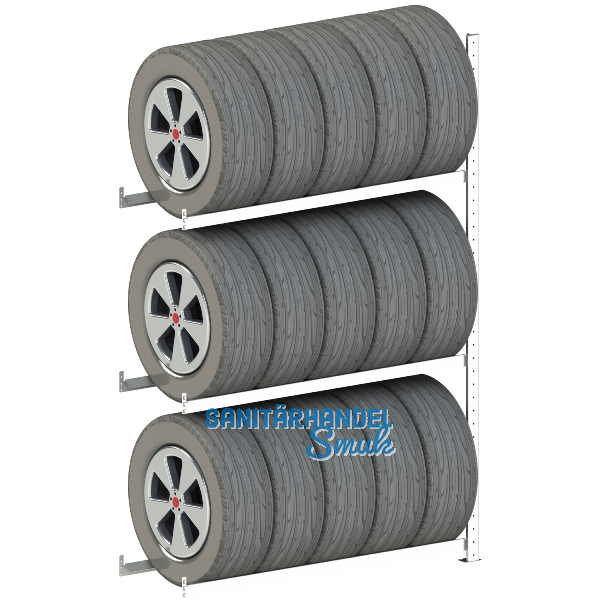 META Reifen Steck-Anbauregal 2000 x 1300 x 400 mm 150 kg