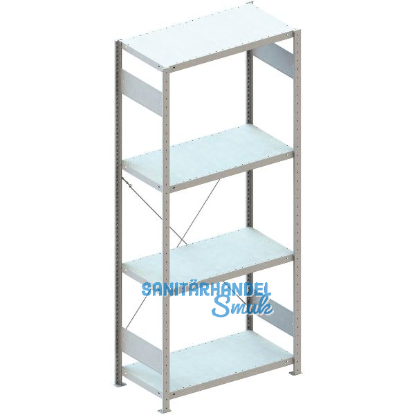 META Steck-Grundregal 2000 x 750 x 500 mm 4 Fachb�den 100 kg
