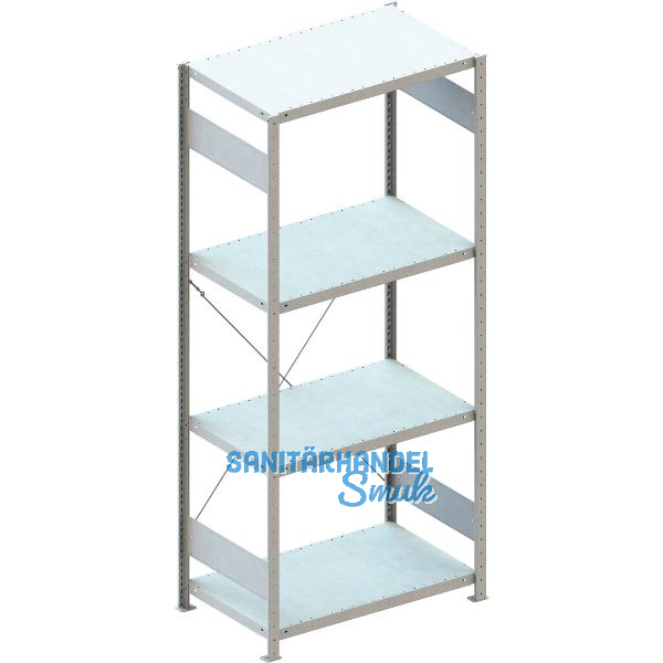 META Steck-Grundregal 2000 x 750 x 600 mm 4 Fachb�den 100 kg