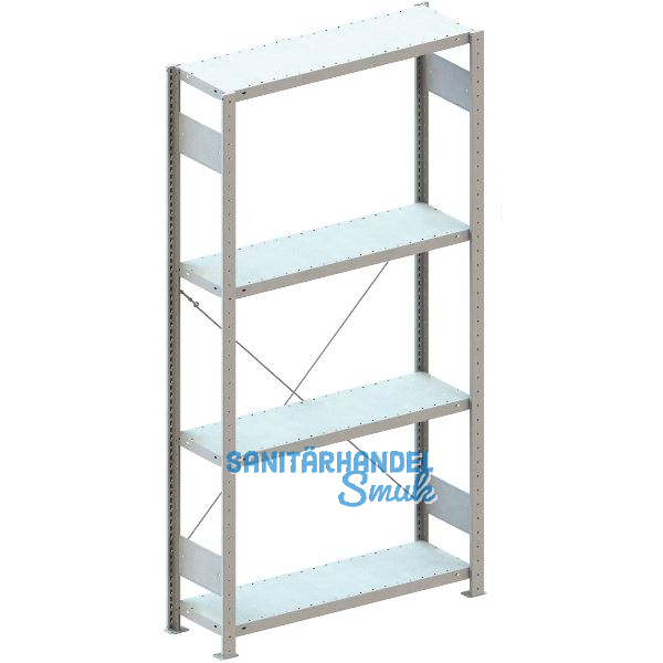 META Steck-Grundregal 2000 x 1000 x 300 mm 4 Fachb�den 150 kg