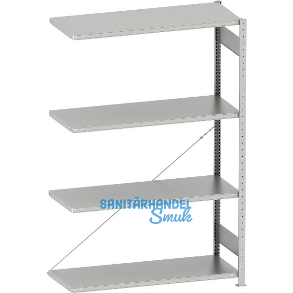 META Steck-Anbauregal 2000 x 1300 x 500 mm 4 Fachb�den 230 kg