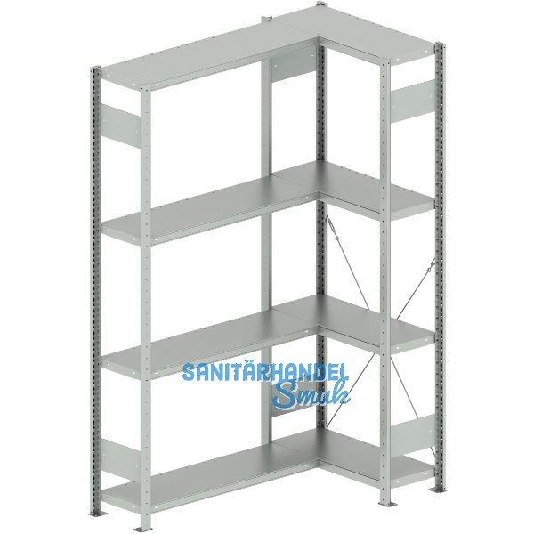 META Steck-Eckregal 2000 x 750 /1000 x 300 mm Tragkraft 100 kg