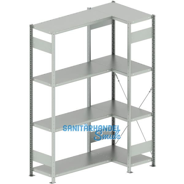 META Steck-Eckregal 2000 x 750 /1000 x 400 mm Tragkraft 100 kg