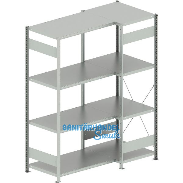 META Steck-Eckregal 2000 x 750 /1000 x 600 mm Tragkraft 100 kg
