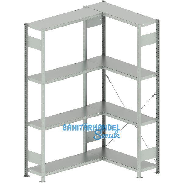 META Steck-Eckregal 2000 x 1000 /1000 x 300 mm Tragkraft 100 kg