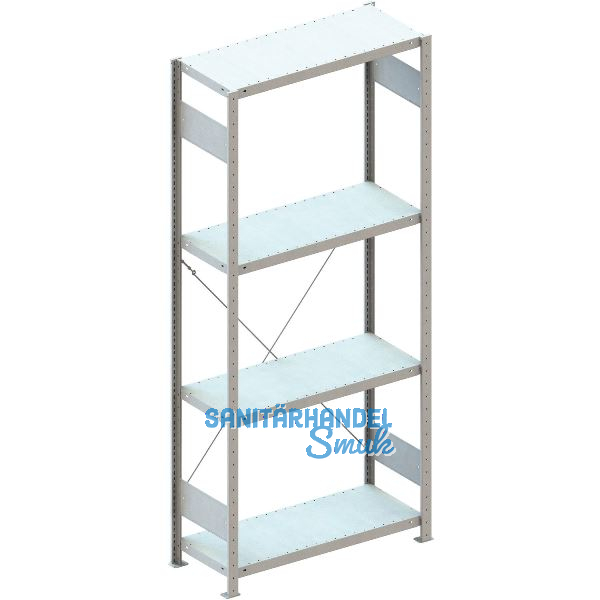 META Steck-Grundregal 2000 x 750 x 400 mm 4 Fachb�den 100 kg