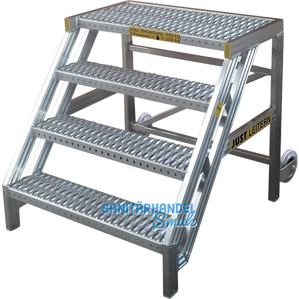 JUST Standtreppe mit Plattform 2-stufig