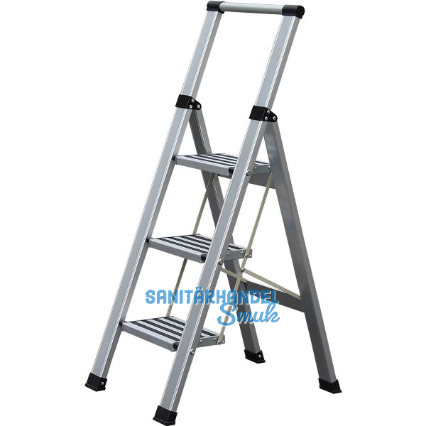 Alu-Klappleiter Step+Store L 3-stufig