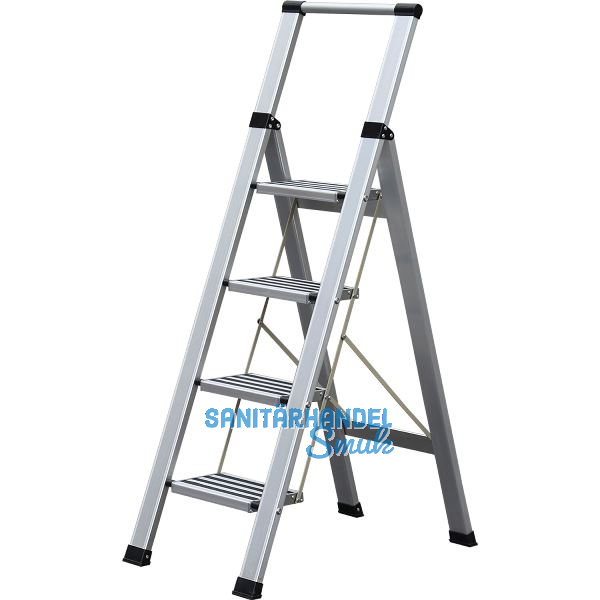 Alu-Klappleiter Step+Store XL 4-stufig