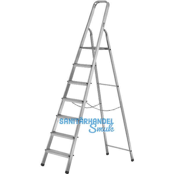 Alu Haushaltsleiter mit Plattform Stufen=7 Arbeitsh�he=3,5 m