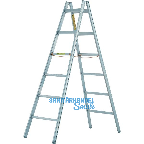 JUST Alu-Doppelstehleiter Type 52 Sprossen= 4 L�nge=1,37 m