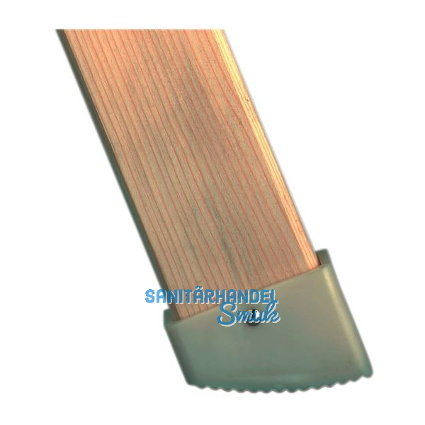 Kunststoffschuhe f�r Holm 60 mm zu Holzstehleiter Inhalt 2 St�ck