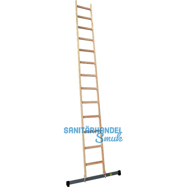 JUST Holz Sprossen-Anlegeleiter Sprossen=13 L�nge=4 m mit Querfu�