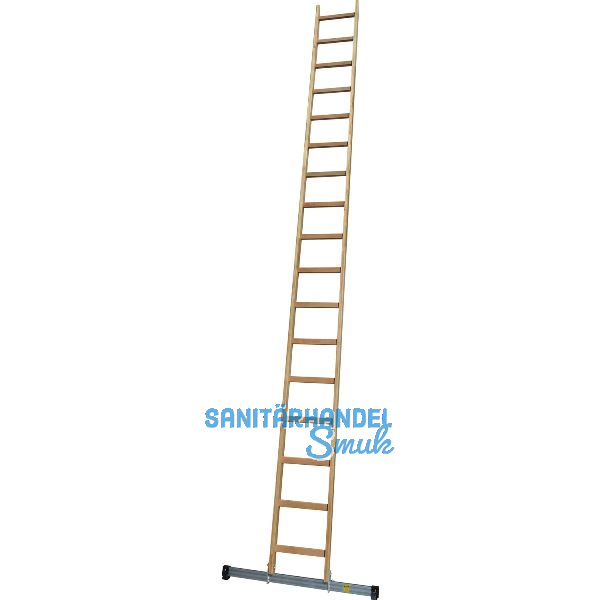 JUST Holz Sprossen-Anlegeleiter Sprossen=17 L�nge=5,2 m mit Querfu�
