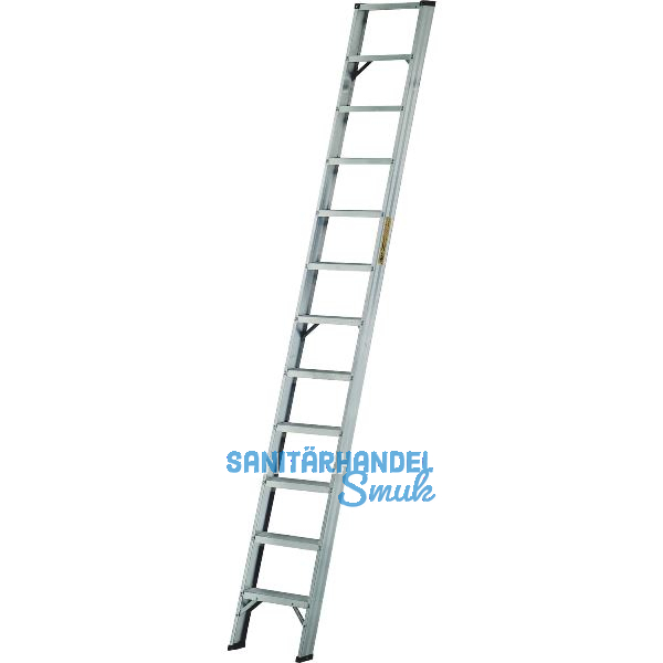 JUST Alu-Stufenanlegleiter Type 59 Stufen=14 L�nge=3,50 m