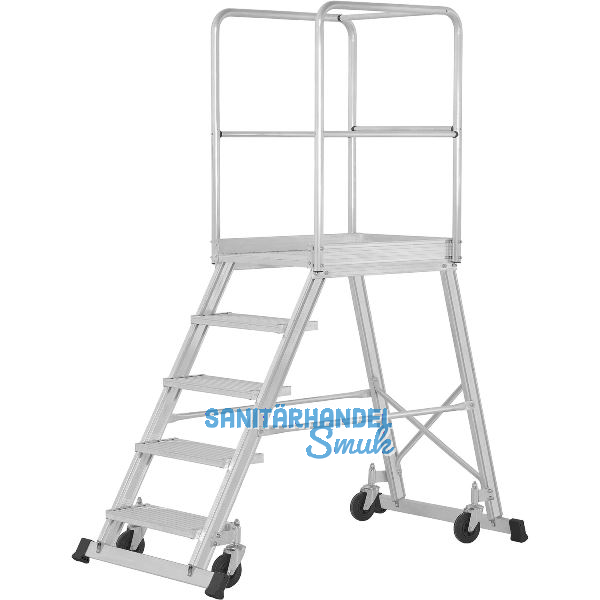 HYMER Podesttreppe fahrbar Type 6888 Stufen=3 H�he bis Plattform=0,75 m