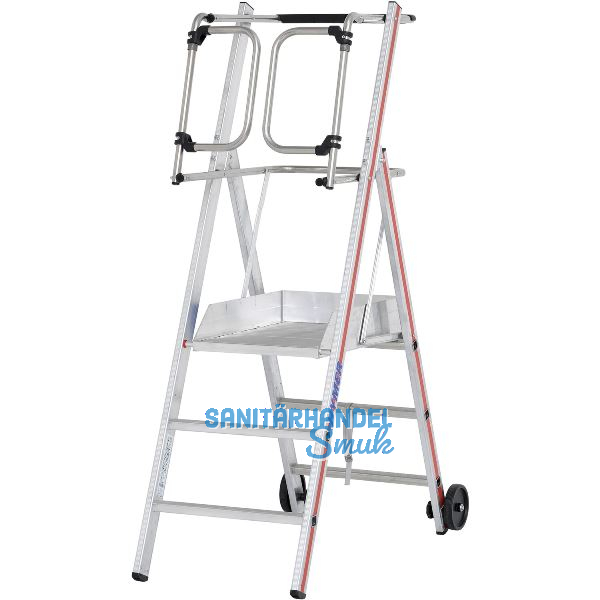 HYMER Alu ProTect Plattformleiter Type 8483 Sprossen=3 H�he 1,85 m