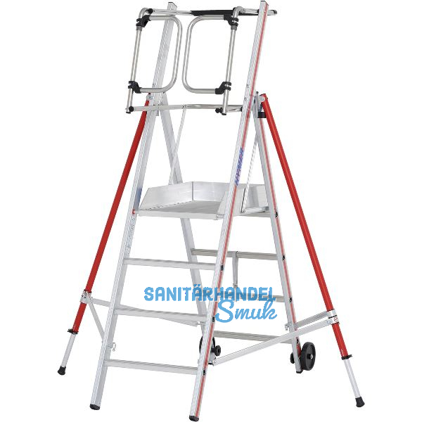 HYMER Alu ProTect Plattformleiter Type 8483 Sprossen=4 H�he 2,10 m