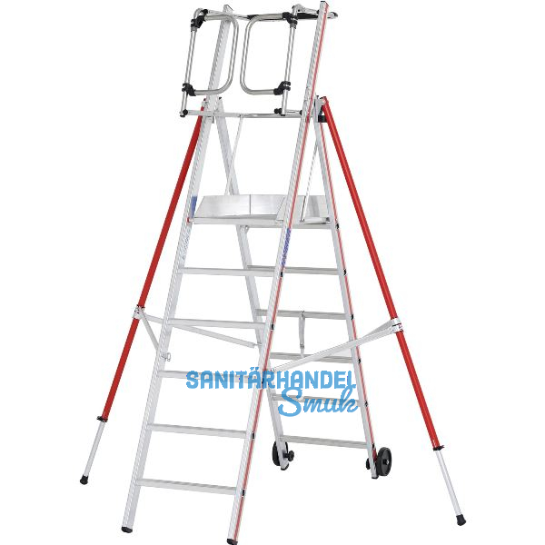 HYMER Alu ProTect Plattformleiter Type 8483 Sprossen=6 H�he 2,60 m