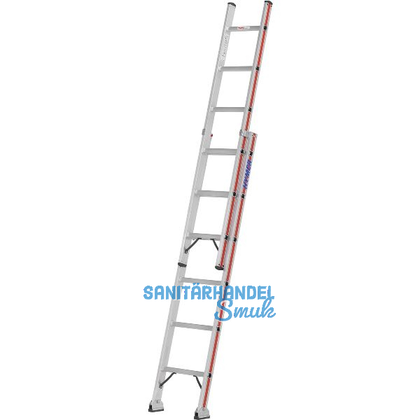 HYMER Alu-Schiebeleiter Type 6046 Sprossen=2x6 L�nge=1,85/2,97 m