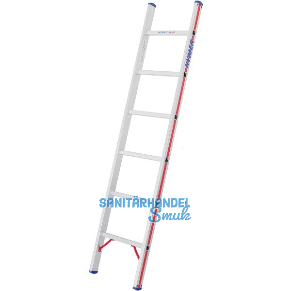 HYMER Alu-Anlegeleiter Type 6011 Sprossen=6 L�nge=1,88 m