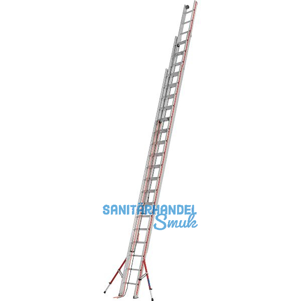 HYMER Alu Seilzugleiter 3 x 18 Sprossen Type 6261 L�nge=5,30/12,30 m