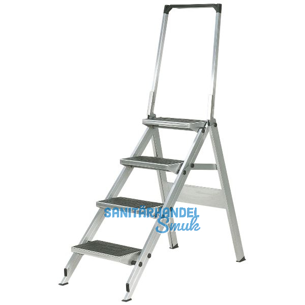 HYMER Alu-Sicherheitstreppe mit B�gel Type 6061 Stufen=4 H�he=0,90 m