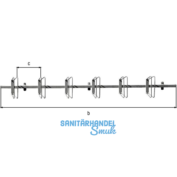 Fahrradst�nder Hagen 6 Einstellpl�tze Wandbefestigung