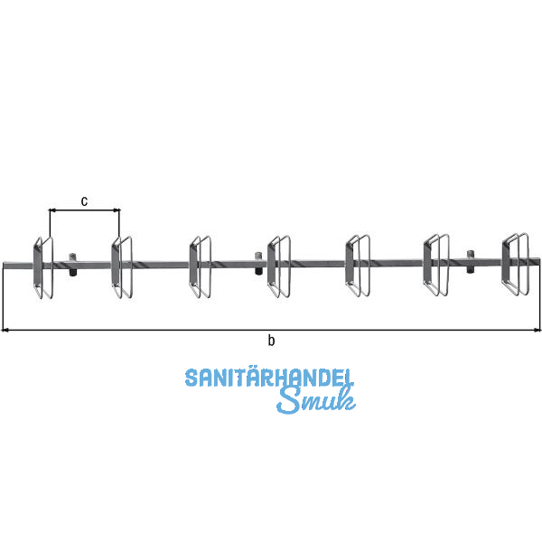 Fahrradst�nder Hagen 7 Einstellpl�tze Wandbefestigung