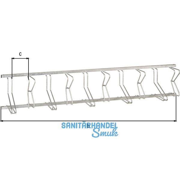 Fahrradst�nder Bremen 10 Einstellpl�tze Wandbefestigung