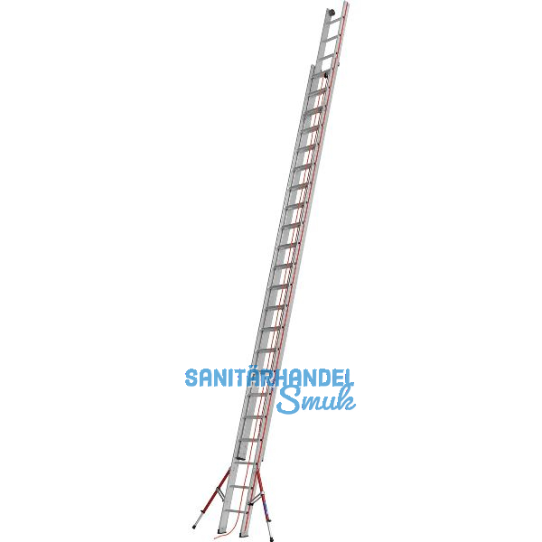 HYMER Alu Seilzugleiter 2 x 22 Sprossen Type 6051 L�nge=6,43/11,47 m