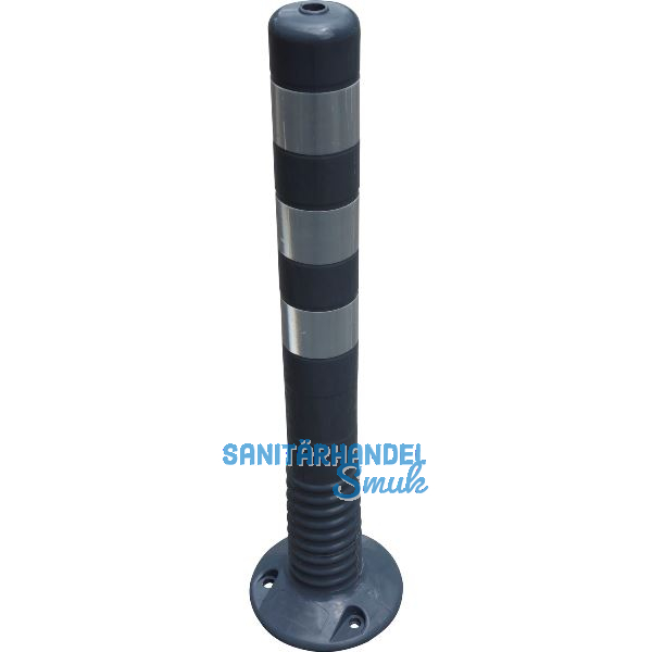 Absperrpfosten ASK 80/750 grau Kunststoff