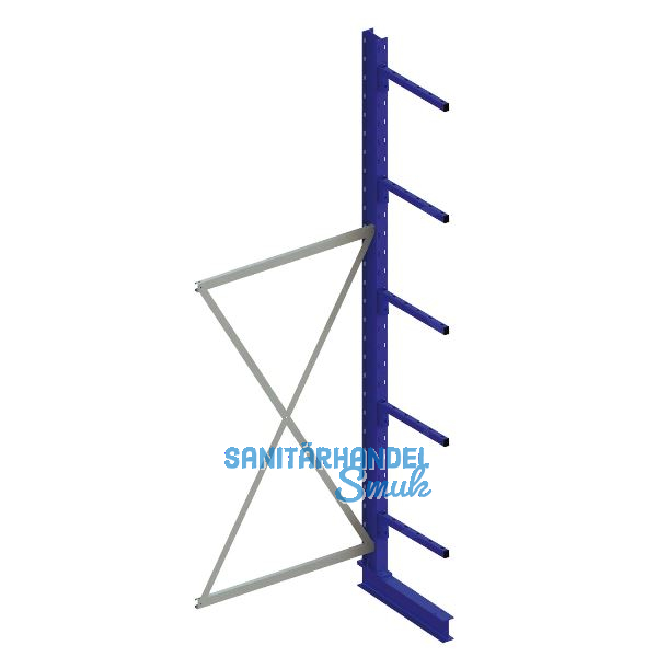 META Kragarm-Anbauregal einseitig H�he 3000 mm Tiefe 800 mm Last 250/1250 kg