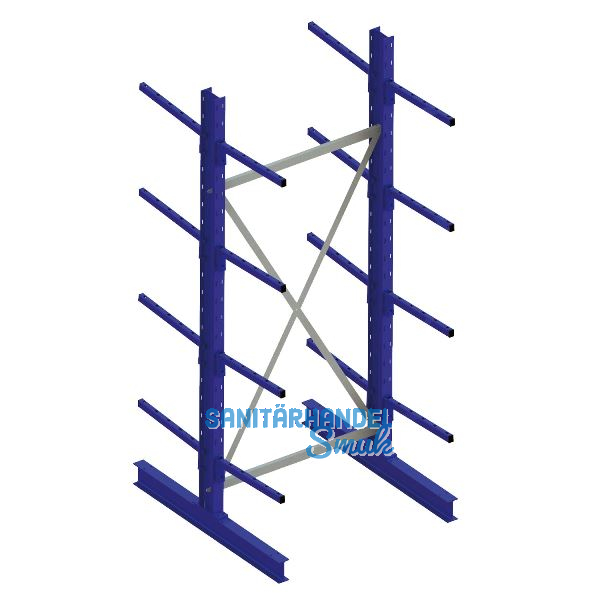 META Kragarm-Grundregal doppelseitig H�he 3000 mm Tiefe 800 mm Last 250/1250 kg