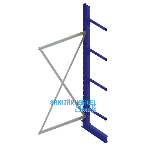 META Kragarm-Anbauregal einseitig H�he 2000 mm Tiefe 600 mm Last 140/1300 kg