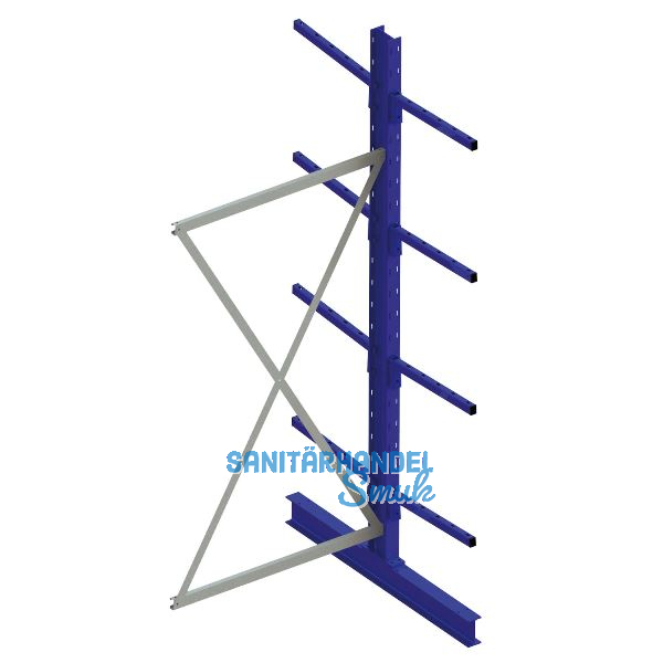 META Kragarm-Anbauregal doppelseitig H�he 2500 mm Tiefe 500 mm Last 175/1300 kg