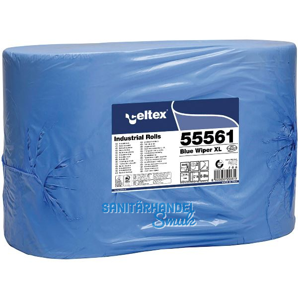 Putzpapier-Rolle blau 360 mm 2-lagig Packungsinhalt 2 Rollen
