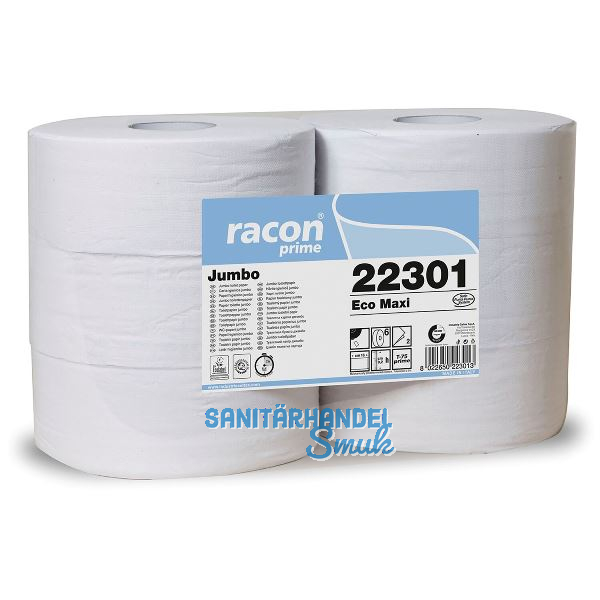 WC Toilettenpapier Jumbo 2-lagig, 1 PK = 6 Rollen