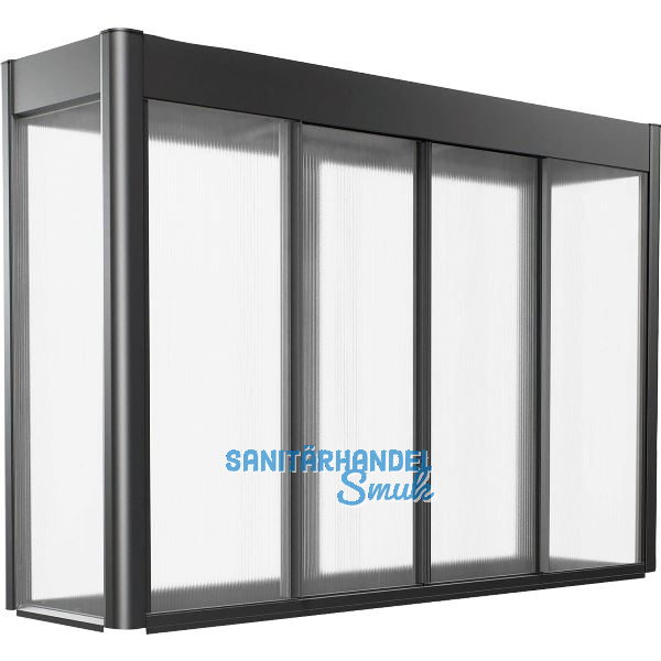 BIOHORT Gew�chshausaufsatz Florentina 2 x 0,5 dunkelgrau