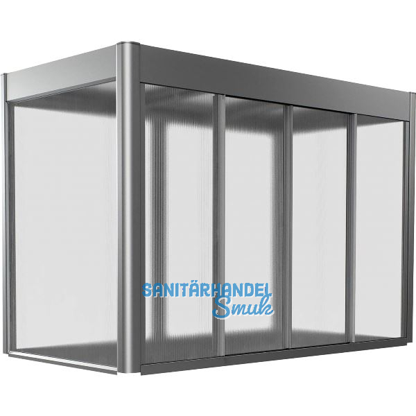 BIOHORT Gew�chshausaufsatz Florentina Maxi 2 x 1 quarzgrau