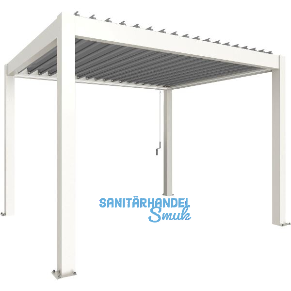 BIOHORT Pergola Gr. 3 x 3 wei�/silber