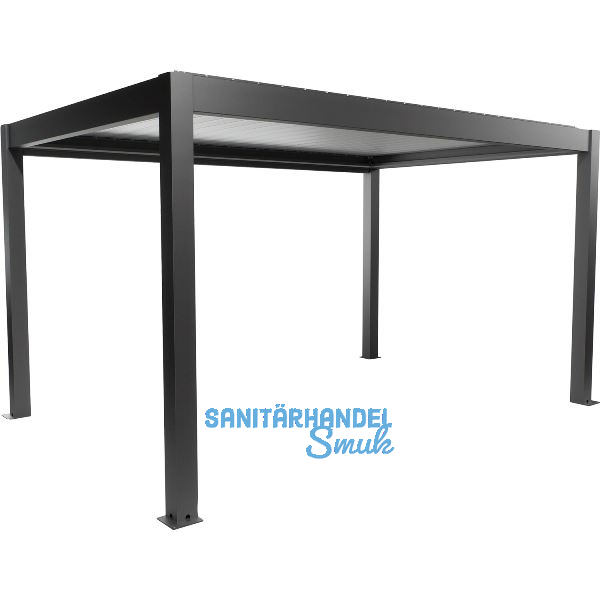 BIOHORT Pergola Gr. 4,5 x 3 dunkelgrau/silber